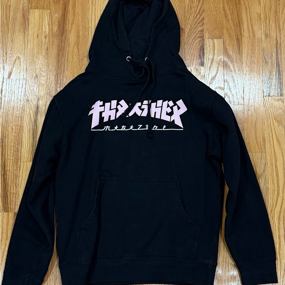 Thrasher Black and Pink Hoodie for Men